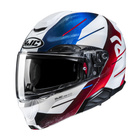 Kask motocyklowy szczękowy HJC RPHA 91 Blat czarny/biały/zielony