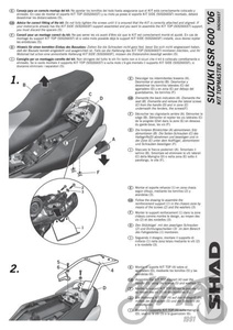 Stelaż kufra tylnego SHAD do Suzuki GSR 600