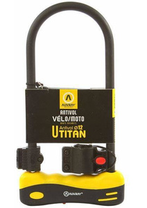 Zapięcie Motocyklowe AUVRAY TITAN 245 – U-Lock z Uchwytem, 165 mm x 245 mm – Uniwersalny