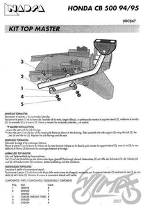 Stelaż kufra tył SHAD do Honda CB CB-S