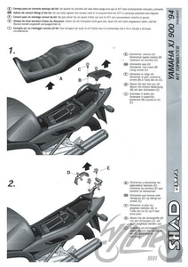 Stelaż kufra tylnego SHAD do Yamaha Diversion XJ 900 S