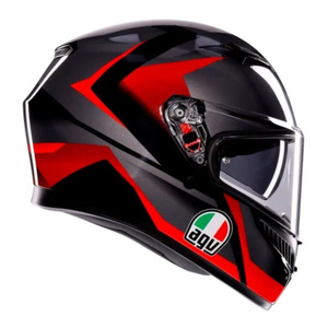 Kask AGV K3 018 STRIGA BLACK/GREY/RED