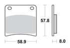 SBS KLOCKI HAMULCOWE KH146 STREET EXCEL/RACING SINTER KOLOR ZŁOTY