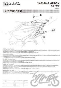 Stelaż kufra tylnego SHAD do Yamaha Aerox