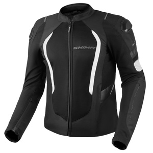 Kurtka motocyklowa tekstylna miejska Shima MESH PRO 2.0 czarny/biały