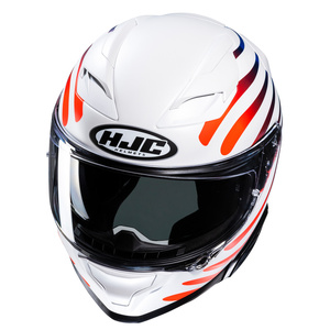 Kask motocyklowy integralny HJC F71 Zen biały/czerwony