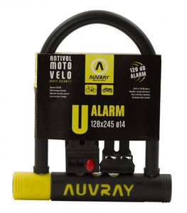 AUVRAY zapięcie U-LOCK Z ALARMEM - 90 x 210 mm, średnica bolca 14 mm