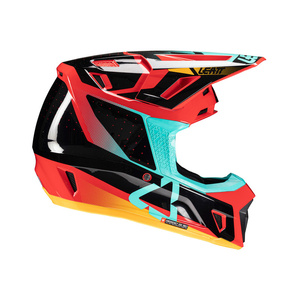 Kask motocyklowy LEATT Kit Moto 7.5 V25 Red z goglami