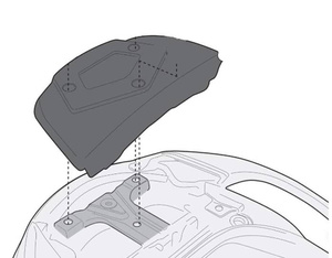 KAPPA Stelaż kufra motocyklowego centralnego SUZUKI BURGMAN 650 / EXECUTIVE (02-15) ( Z PŁYTĄ MONOKEY )