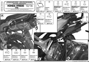 Kappa stelaż kufrów bocznych monokey side Honda VFR 800