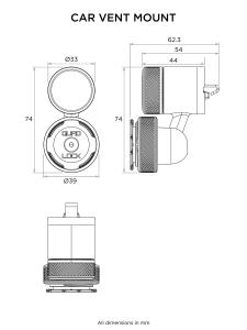 Uchwyt samochodowy Podstawa QUAD LOCK Uniwersalna