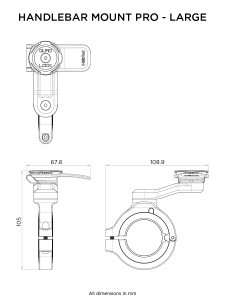 Podstawa Uchwyt Mocowanie Montaż QUAD LOCK PRO Uniwersalny