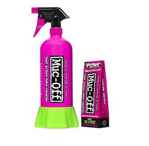 MUC-OFF Bottle For Life – Punk Powder Zestaw (4 Saszetki + Butelka)