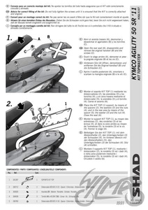 Stelaż kufra tylnego motocyklowego SHAD do Kymco Agility