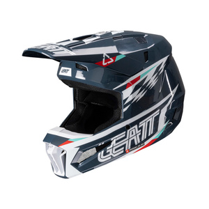 Kask motocyklowy LEATT Kit Moto 3.5 V25 Blue z goglami