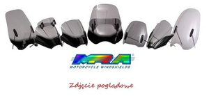 Deflektor motocyklowy MRA UNIVERSAL VSA-TYP A  30/19 CM, forma VSA-A, bezbarwna