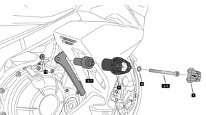 Crash Pady PUIG do Honda CBR500R 19-20