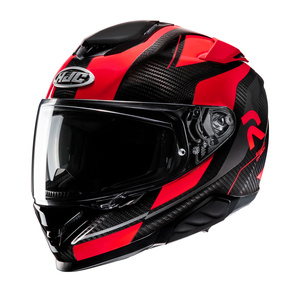 Kask motocyklowy integralny HJC RPHA 71 Hamil Carbon czarny/czerwony