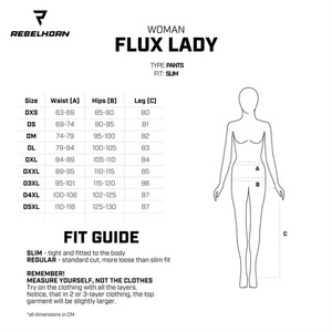 Spodnie tekstylne motocyklowe damskie Rebelhorn FLUX