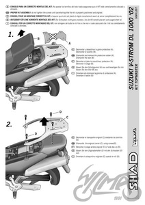 Stelaż kufra tylnego SHAD do Suzuki V-Strom DL