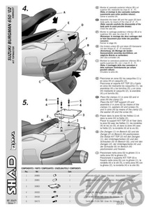 Stelaż kufra tylnego motocyklowego SHAD do Suzuki Burgman