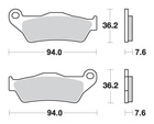 SBS KLOCKI HAMULCOWE KH181 STREET EXCEL/RACING SINTER KOLOR ZŁOTY