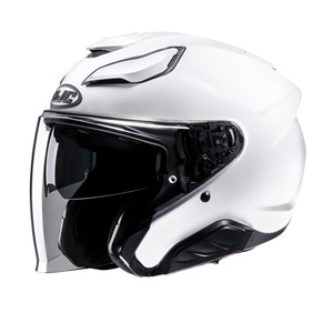 Kask motocyklowy otwarty HJC F31 perłowy biały