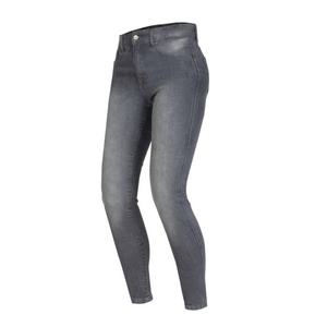 Damskie jeansy motocyklowe OZONE STRIKER SLIM FIT sprany szary