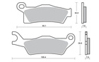 SBS KLOCKI HAMULCOWE KH617 OFF-ROAD RACING SINTER KOLOR ZŁOTY CAN-AM OUTLANDER 800 / 1000 12-, RENEGADE 1000 12-, PRAWY PRZÓD / TYŁ