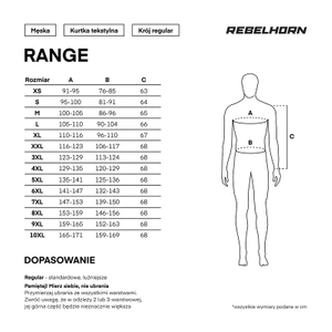Kurtka motocyklowa tekstylna turystyczna Rebelhorn RANGE czarny-antracyt-żółty fluo