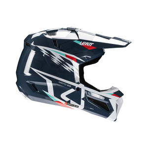 Kask motocyklowy LEATT Kit Moto 3.5 V25 Blue z goglami