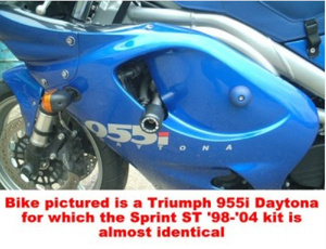 Crash Pady R&G do Triumph Sprint ST 04 Tiger 02-06