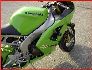 Crash Pady R&G do Kawasaki ZX636 03-04 (B1H B2H & ZX6-RR 03-04)