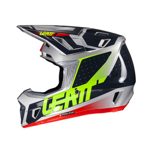 Kask motocyklowy LEATT Kit Moto 7.5 V25 Steel z goglami