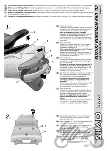 Stelaż kufra tylnego motocyklowego SHAD do Suzuki Burgman