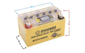 Akumulator AGM (I-Gel) MTX7A-BS MORETTI ze wskaźnikiem