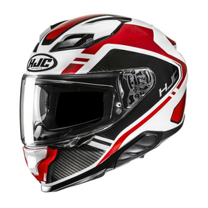 Kask motocyklowy integralny HJC F71 Tozz biały/czerwony