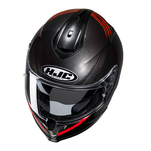 Kask motocyklowy integralny HJC C70N Sway czarny/czerwony