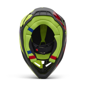 Kask motocyklowy FOX V3 Throttle Fluorescent Yellow