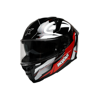 Kask integralny Roxar Bayamo  EVO czarny/biały/czerwony